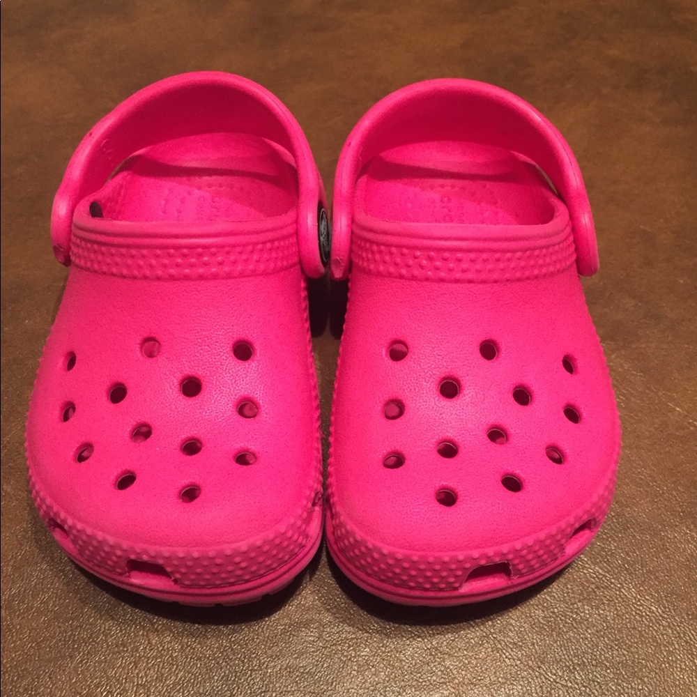 CROCS Toddler Size 5 Hot Pink